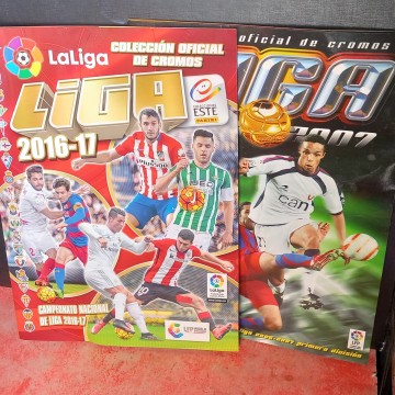 álbum vacío liga este 2006 07 con cromo de Messi nuevo bbva fútbol