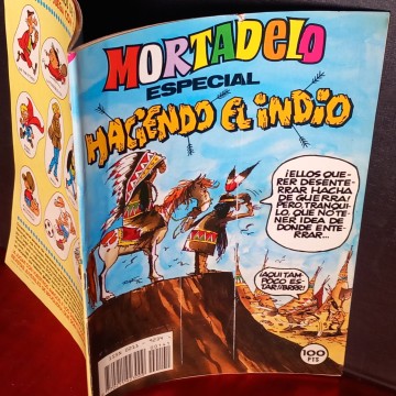 MORTADELO ESPECIAL 141 HACIENDO EL INDIO.