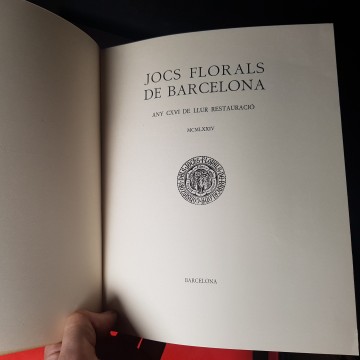 Llibre oficial dels Jocs Florals de Barcelona 1974