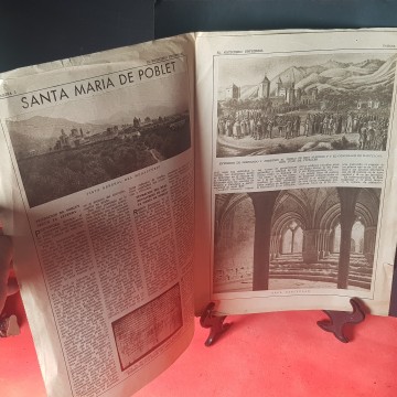 Monasterio Santa María de Poblet,  periódico años 30