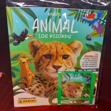 ÁLBUM VACÍO MUNDO ANIMAL LOS RÉCORDS (NUEVO).