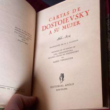 CARTAS DE DOSTOIEVSKY A SU MUJER.