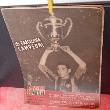 VIDA DEPORTIVA 23 JUNIO 1959 EL BARCELONA CAMPEÓN DE COPA! NÚMERO EXTRAORDINARIO.