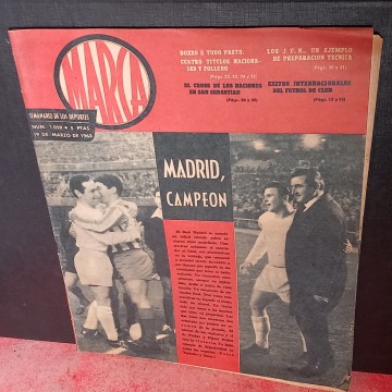 MARCA 1059 MADRID CAMPEÓN DE LIGA 19 MARZO 1963.