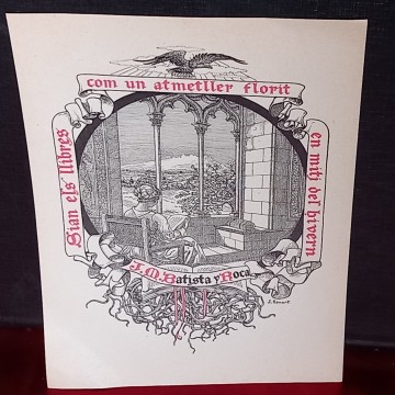EX-LIBRIS J.M. BATISTA Y ROCA (J. RENART).