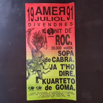 Cartell Sopa de Cabra ja t'ho diré anys 90 Amer Girona