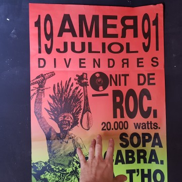 Cartell Sopa de Cabra ja t'ho diré anys 90 Amer Girona