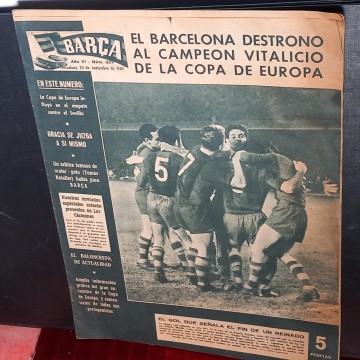 PERIÓDICO BARÇA 259, 24 NOVIEMBRE 1960 diario F.C. Barcelona
