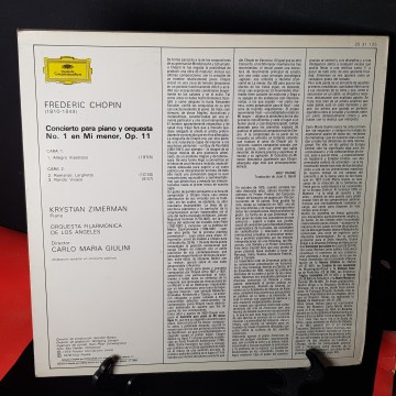 2. 50 € Vinilo LP Frédéric Chopin Krystian Zimerman Carlo Maria Giulini