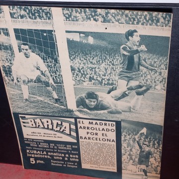 DIARIO BARÇA 321, 25 ENERO 1962 el f.c.barcelona gana al real madrid