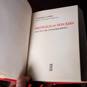 PSICOLOGÍA DE DON JUAN, PRÁCTICA DEL ENAMORAMIENTO, P. PORTABELLA DURÁN