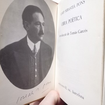 JOSEP SEBASTIÀ PONS, OBRA POÈTICA.