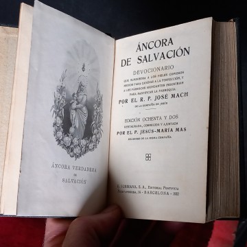 DEVOCIONARIO ÁNCORA DE SALVACIÓN, R.P. JOSÉ MACH.