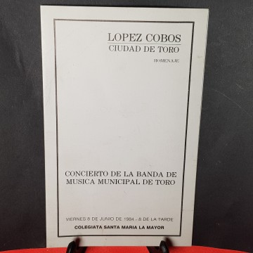 Folleto homenajea López Cobos Ciudad de toro 1984