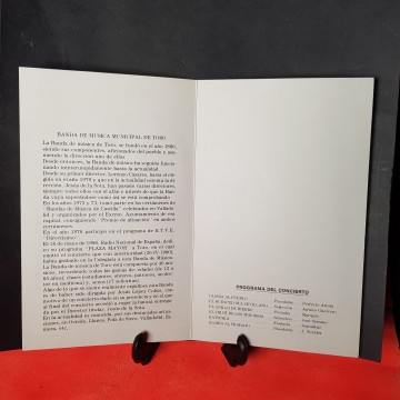 Folleto homenajea López Cobos Ciudad de toro 1984