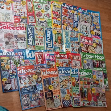 LOTE 24 REVISTAS IDEAS Y PUNTOS - LABORES DEL HOGAR.