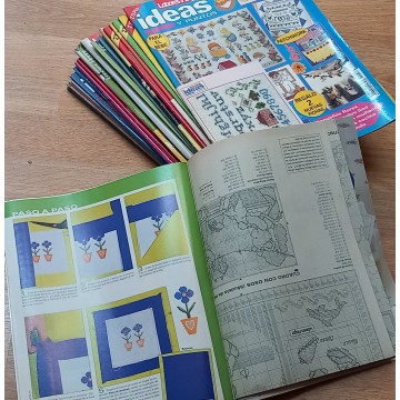 LOTE 24 REVISTAS IDEAS Y PUNTOS - LABORES DEL HOGAR.