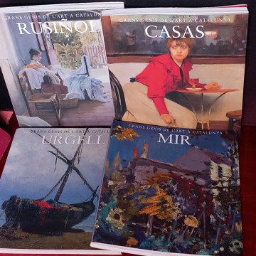 LOT 4 LLIBRES COL.LECCIÓ GRANS GENIS DE L'ART A CATALUNYA