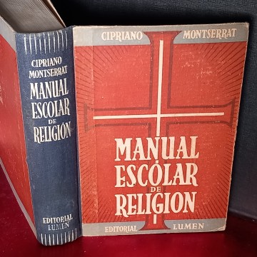 MANUAL ESCOLAR DE RELIGIÓN, CIPRIANO MONTSERRAT