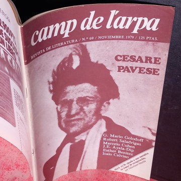 REVISTA CAMP DE L'ARPA 69 cesare pavese revista literaria barcelona