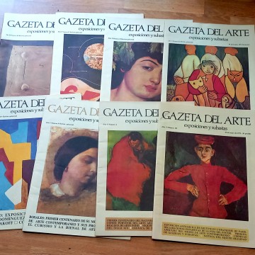 LOTE 8 REVISTAS GAZETA DEL ARTE, EXPOSICIONES Y SUBASTAS.