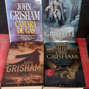 LOTE 4 NOVELAS DE JOHN GRISHAM.