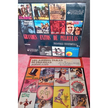 LOTE 2 VINILOS LP GRANDES ÉXITOS DE PELÍCULAS.