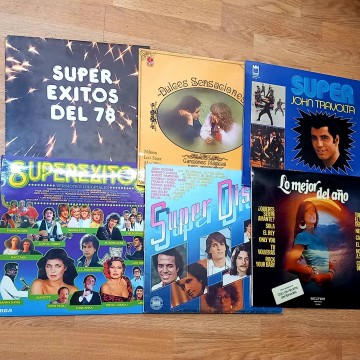 LOTE 6 VINILOS LP SUPER ÉXITOS AÑOS 70.
