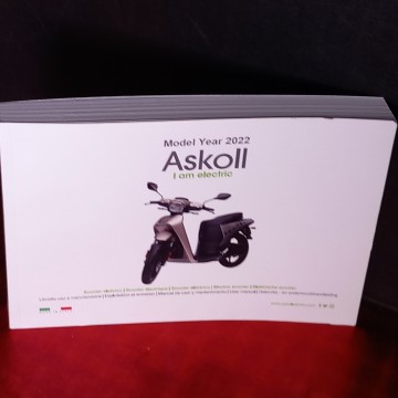 ASKOLL SCOOTER MANUAL DE INSTRUCCIONES.