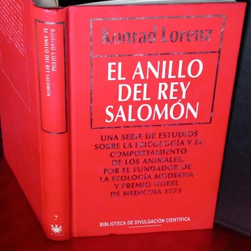 EL ANILLO DEL REY SALOMÓN, KONRAD LORENZ.