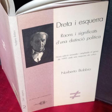DRETA I ESQUERRA, RAONS I SIGNIFICATS D'UNA DISTINCIÓ POLÍTICA, NORBERTO BOBBIO.