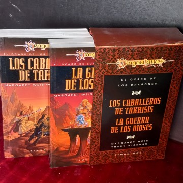 BILOGÍA EL OCASO DE LOS DRAGONES - DRAGONLANCE, MARGARET WEIS Y TRACY HICKMAN.