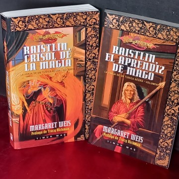 LA FORJA DE UN TÚNICA NEGRA I Y II, DRAGONLANCE, MARGARET WEIS.