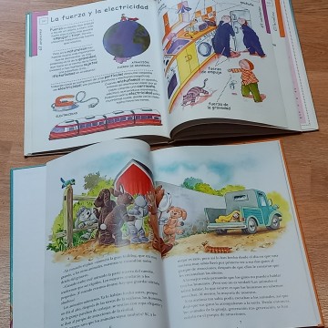 AVENTURAS EN EL PARQUE DE ATRACCIONES Y MI PRIMERA ENCICLOPEDIA DEL MUNDO.