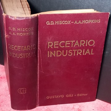 RECETARIO INDUSTRIAL, G.D. HISCOX