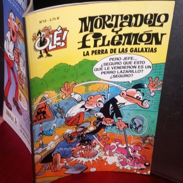 CÓMIC MORTADELO Y FILEMÓN 18, LA PERRA DE LAS GALAXIAS, OLÉ