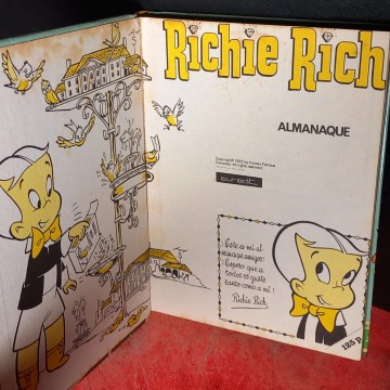 CÓMIC ALMANAQUE RICHIE RICH, EL POBRE NIÑO RICO.