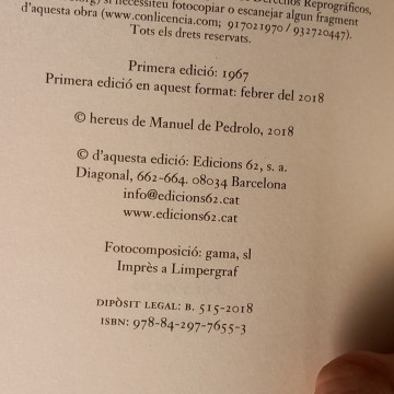 TOTES LES BÈSTIES DE CÀRREGA, MANUEL DE PEDROLO.