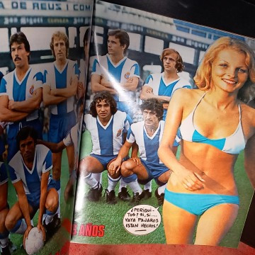 REVISTA BARRABÁS 216, PÓSTER R.C.D.ESPAÑOL.