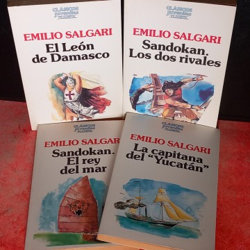 LOTE 4 NOVELAS DE EMILIO SALGARI.