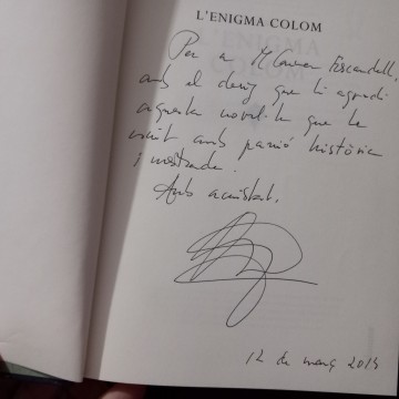 L'ENIGMA COLOM, MARIA CARME ROCA (SIGNAT).