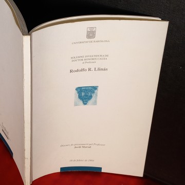 RODOLFO R. LLINÁS, SOLEMNE INVESTIDURA DE DOCTOR HONORIS CAUSA (EN CATALÀ)