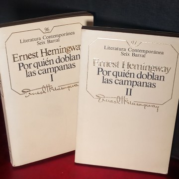 POR QUIÉN DOBLAN LAS CAMPANAS, ERNEST HEMINGWAY.