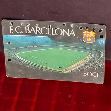 CARNET DE SOCI F.C.BARCELONA 1980
