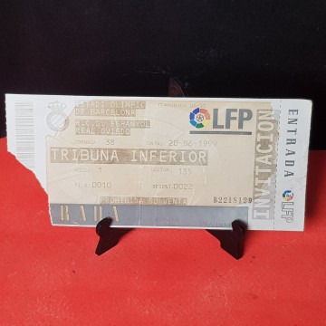 Entrada estadio Olimpic de Barcelona RCD Espanyol Real Oviedo liga