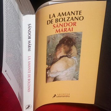 EL AMANTE DE BOLZANO, SANDOR MÁRAI.
