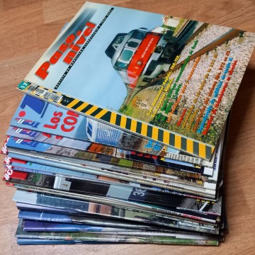 LOTE 26 REVISTAS DE TRENES.