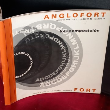 CATÁLOGO TIPOGRAFÍA ANGLOFORT FOTOCOMPOSICIÓN