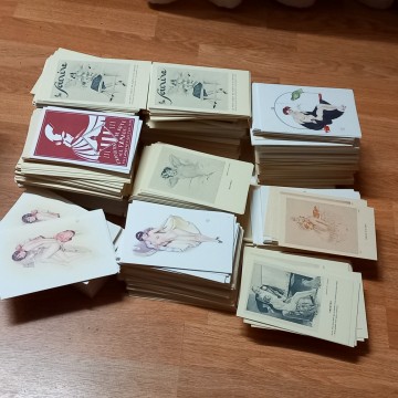 LOTE 2100 POSTALES ESTÉTICA VINTAGE