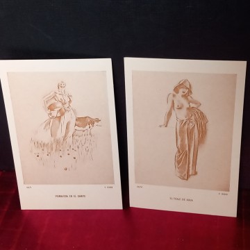 LOTE 2100 POSTALES ESTÉTICA VINTAGE